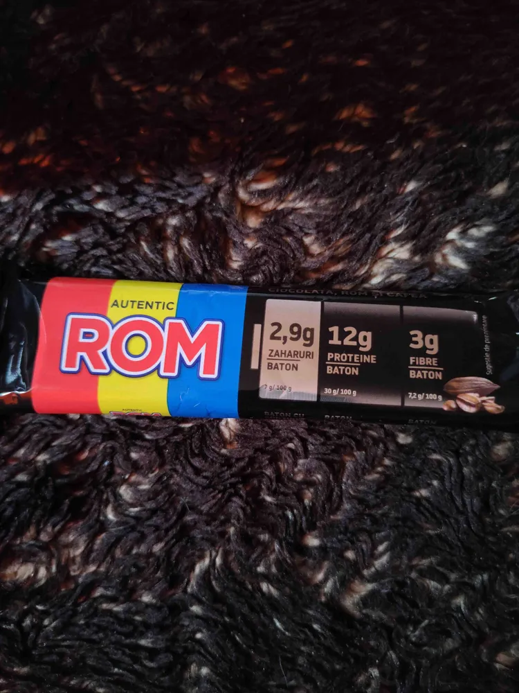 ROM Baton Proteic (ciocolata, rom, cafea)