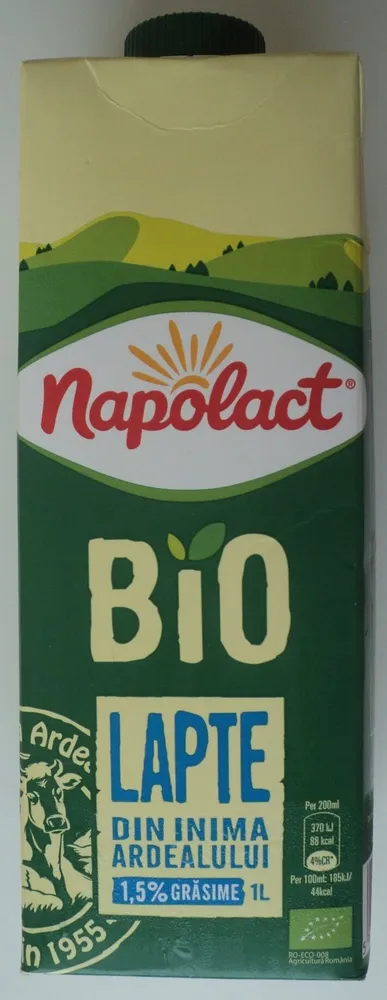 Lapte de consum ecologic 1,5%