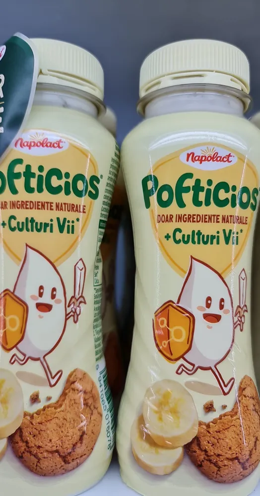 IAURT DE BĂUT CU BANANE și aromă de biscuiti 1,8% grăsime