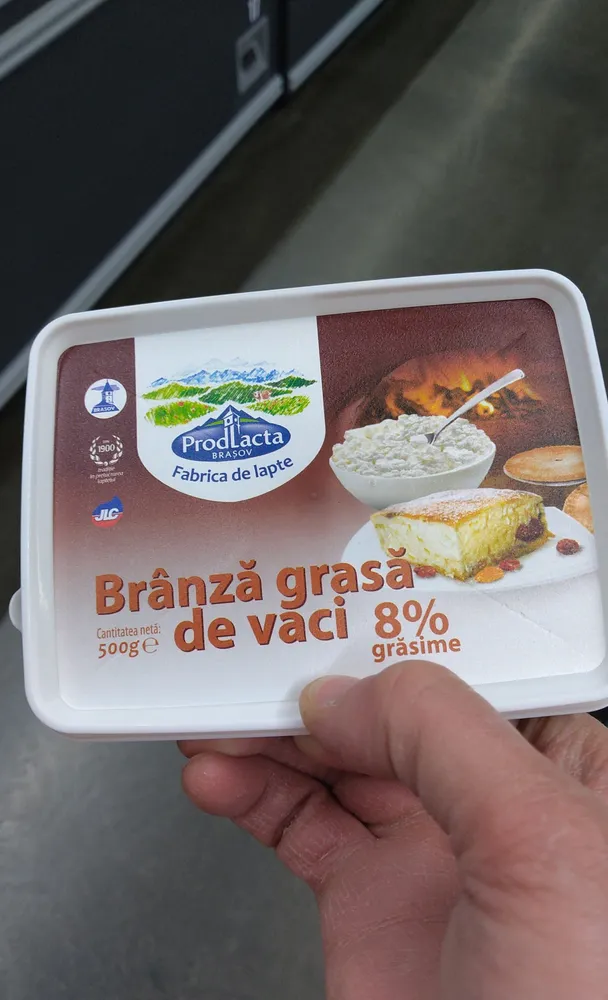 prodlacta Brânză de vacă 8%500g prodl