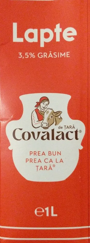 Lapte de consum integral standardizat 3,5% grăsime