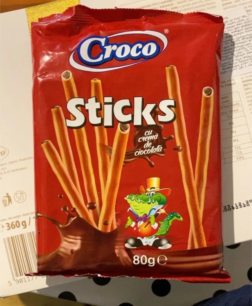 Sticks cu crema de ciocolată