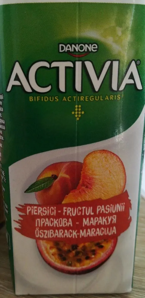 Yaourt à boire pêche-fruit de la passion