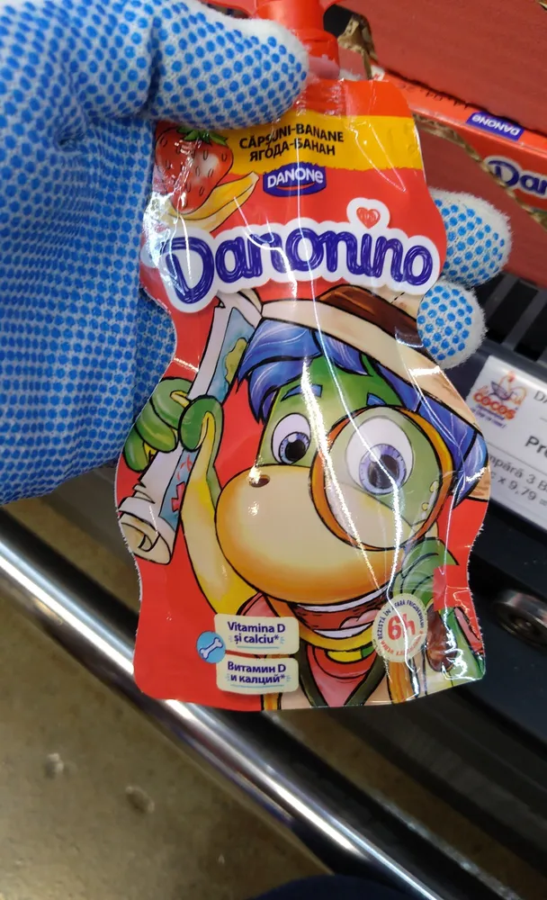 Danonino ягода- банан