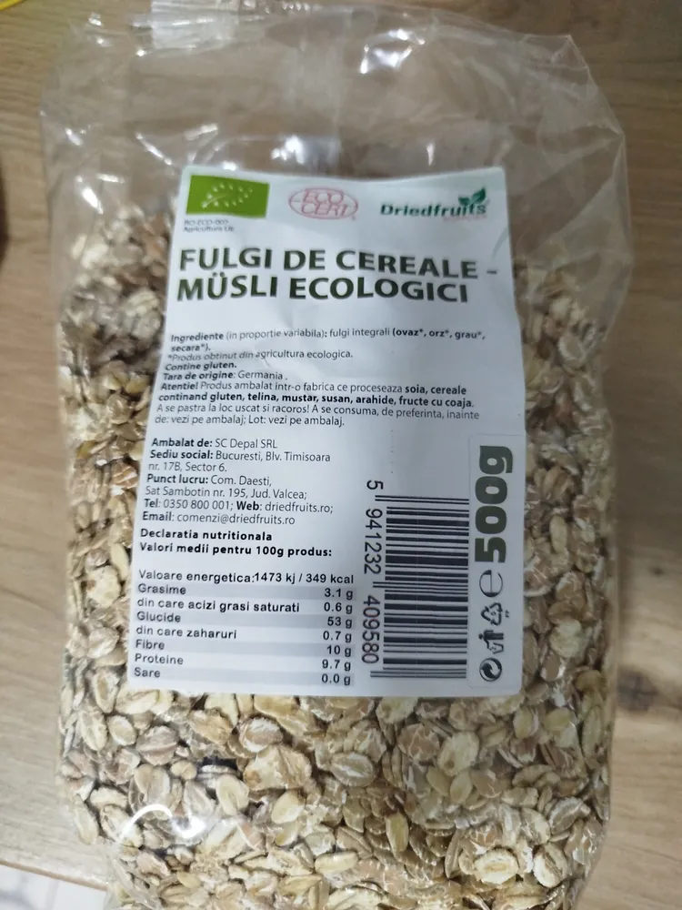 Fulgi de cereale - Musli ecologici