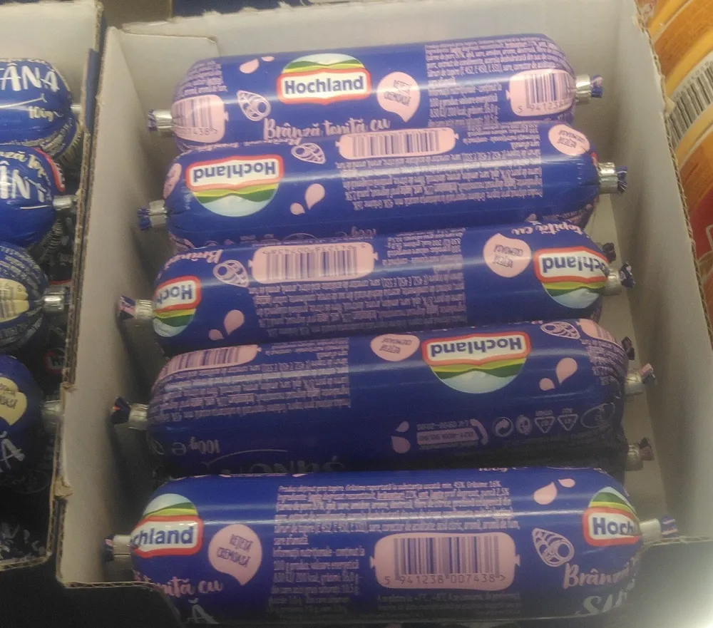 Brânză topită cu șuncă