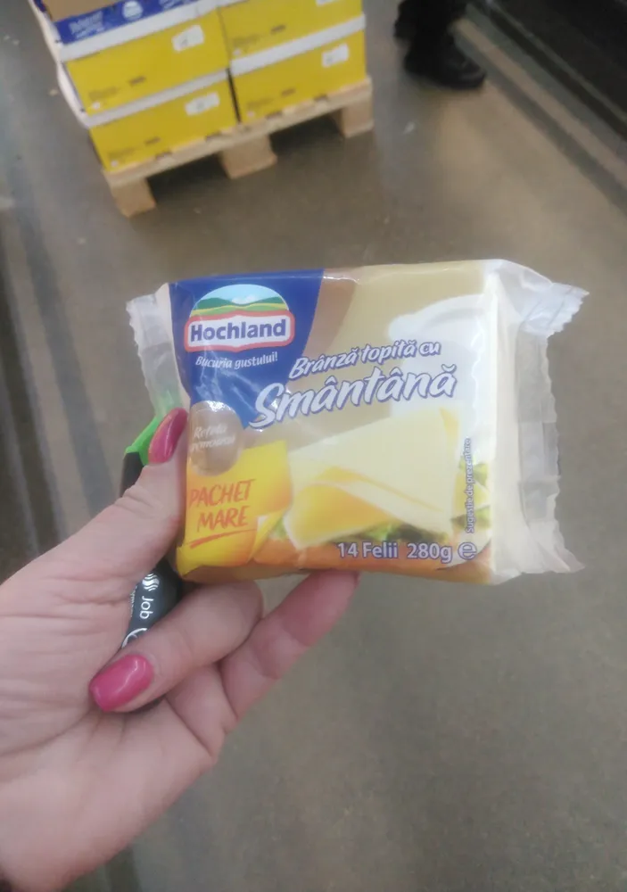 Brânză topită cu Smântână