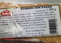 Turon con pasas