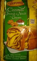 Cozonac cremă de nucă și cacao