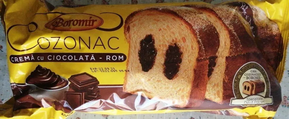 Cozonac à la crème chocolat-rhum