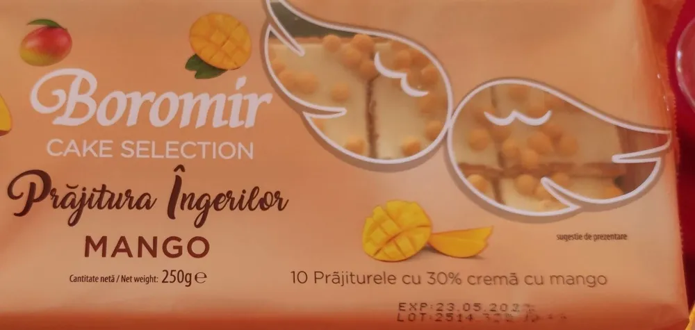Cake selection mango