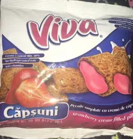 Viva Strawberry Cream Filled Pillows 100g