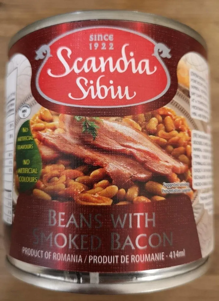 Beans with smoked bacon