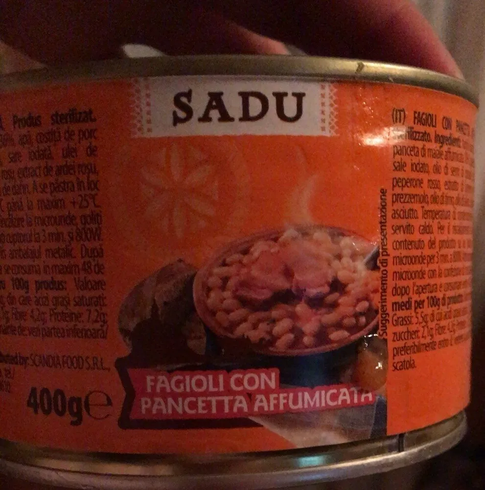 Fagioli con pancetta affumicata