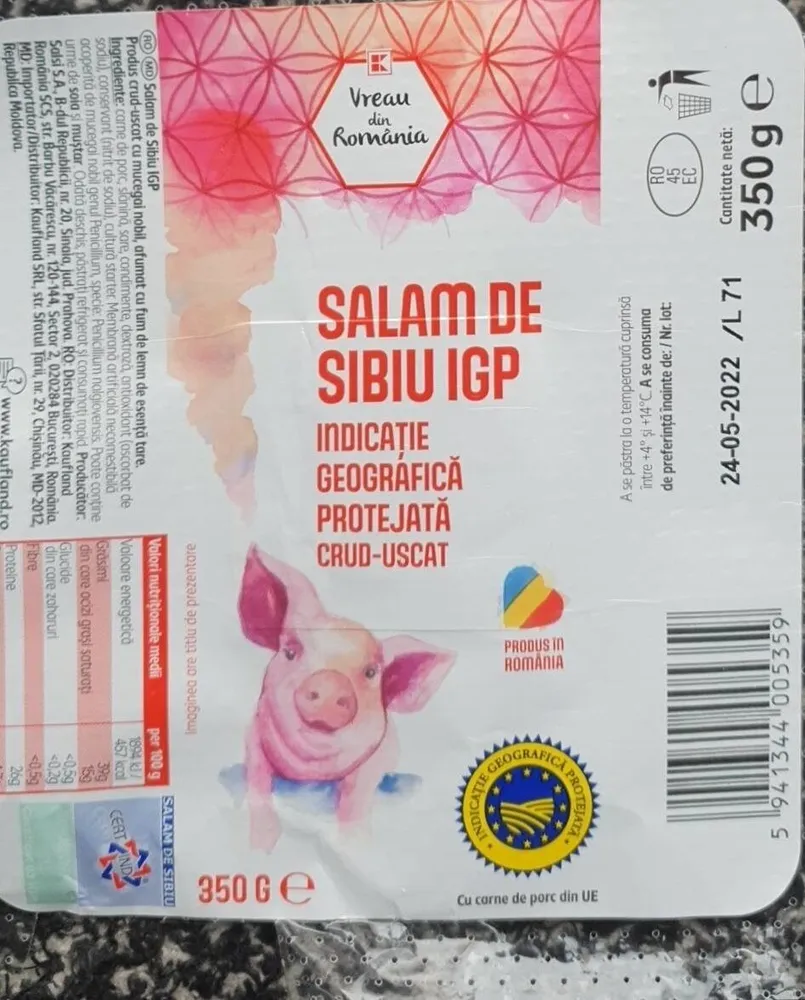 Salam de Sibiu IGP