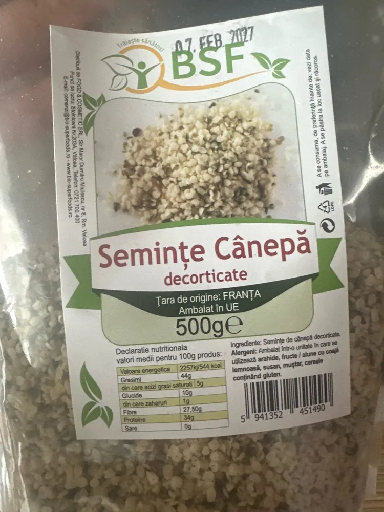 Seminte Canepa (decorticate)