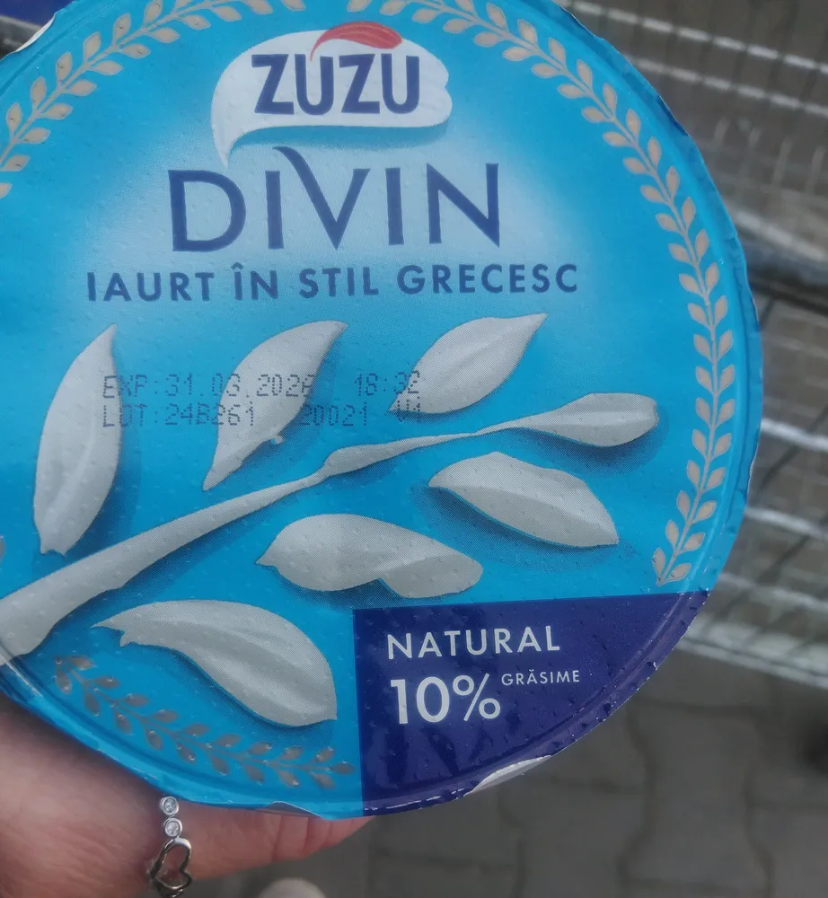 Zuzu Divin Iaurt natural in stil grecesc, 10% grasime