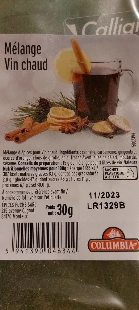 Mélange vin chaud