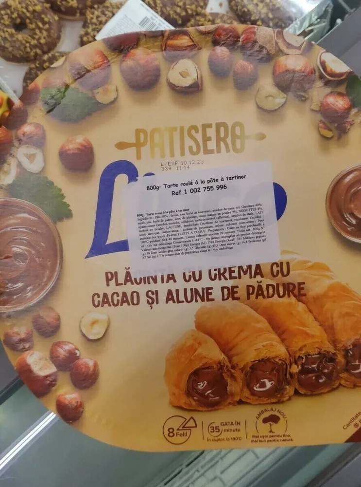 Tarte roulé à la pâte à tartiner