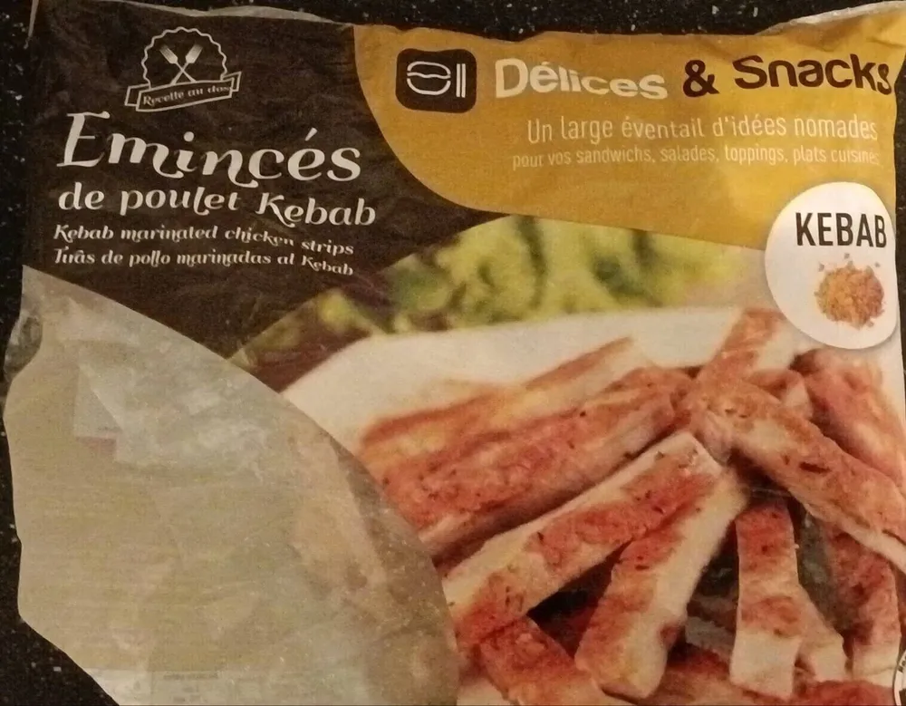 Émincé de poulet kébab