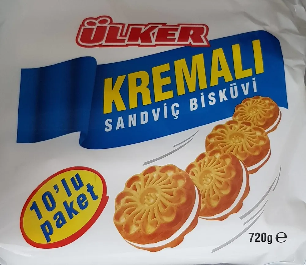 Kremali sandviç bisküvi
