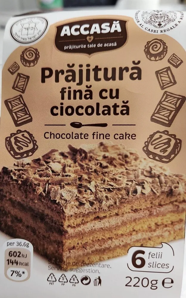 Chocolate fine cake