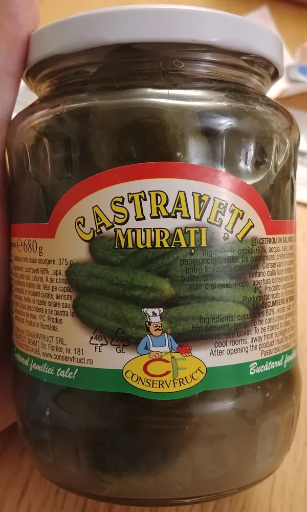 Cucumbers in brine