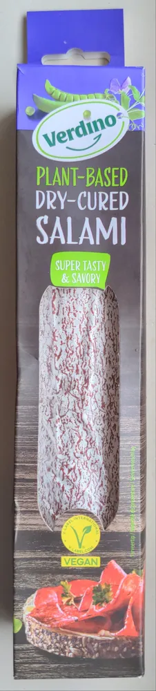 Plant-based dry-cured salami