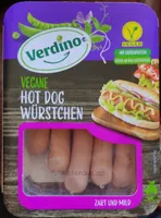 Vegane hot dog würstchen
