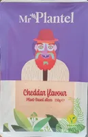 Cheddar flavour plant-based slices