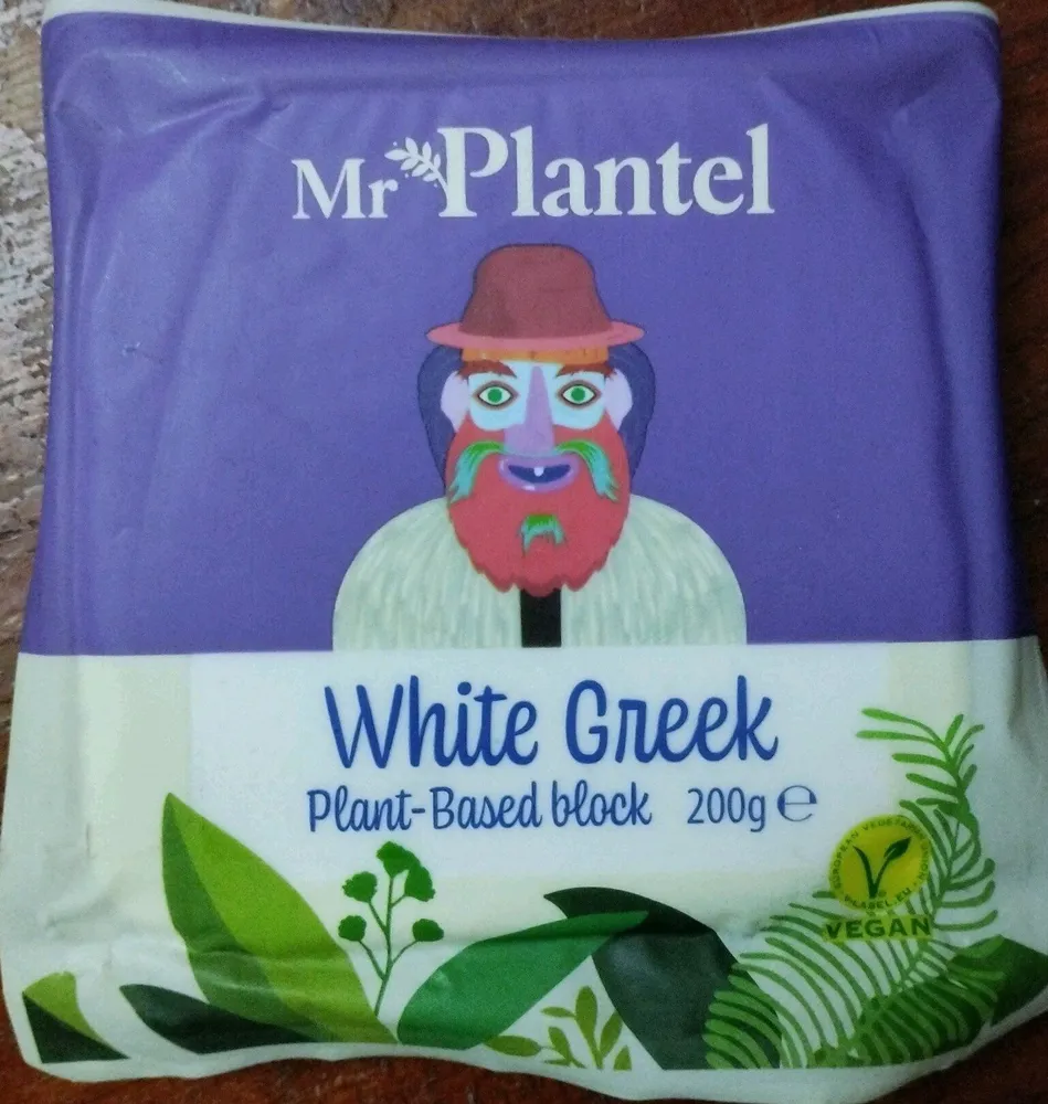 White greek plant-based block