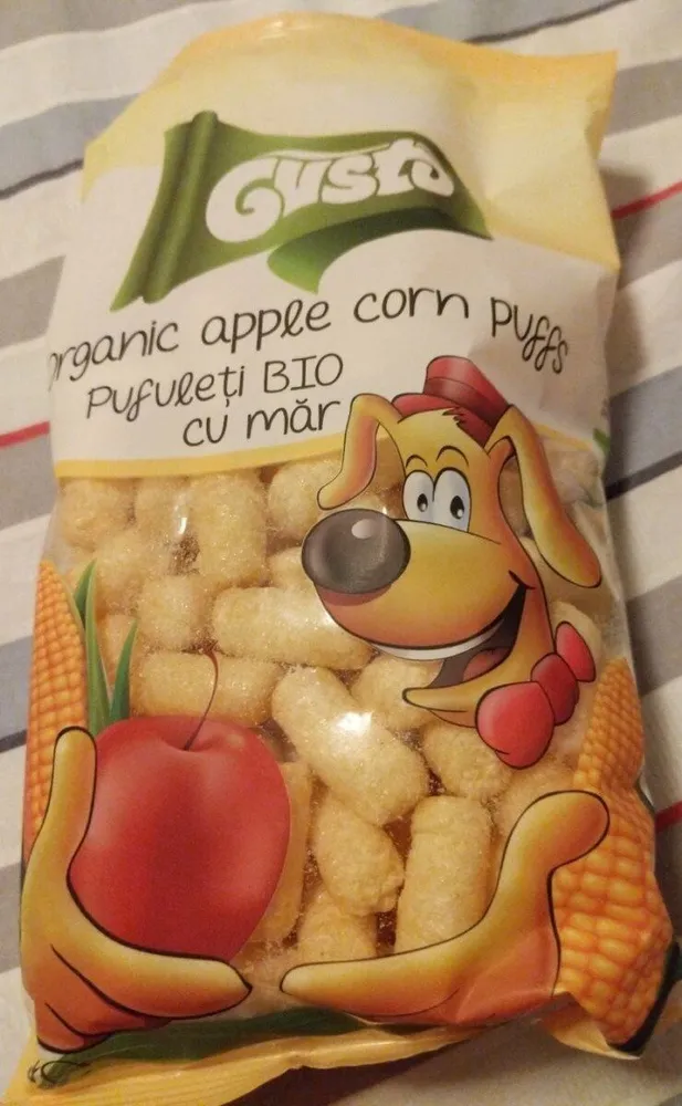 Bio Mais Snack mit Apfelgeschmack und Maisgrieß