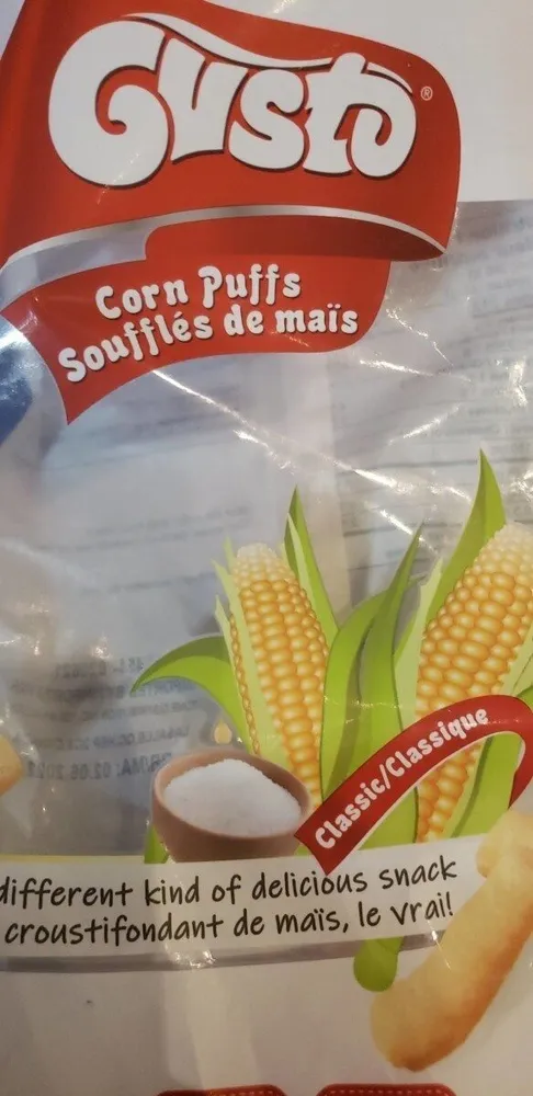 Corn puffs soufflés de maïs