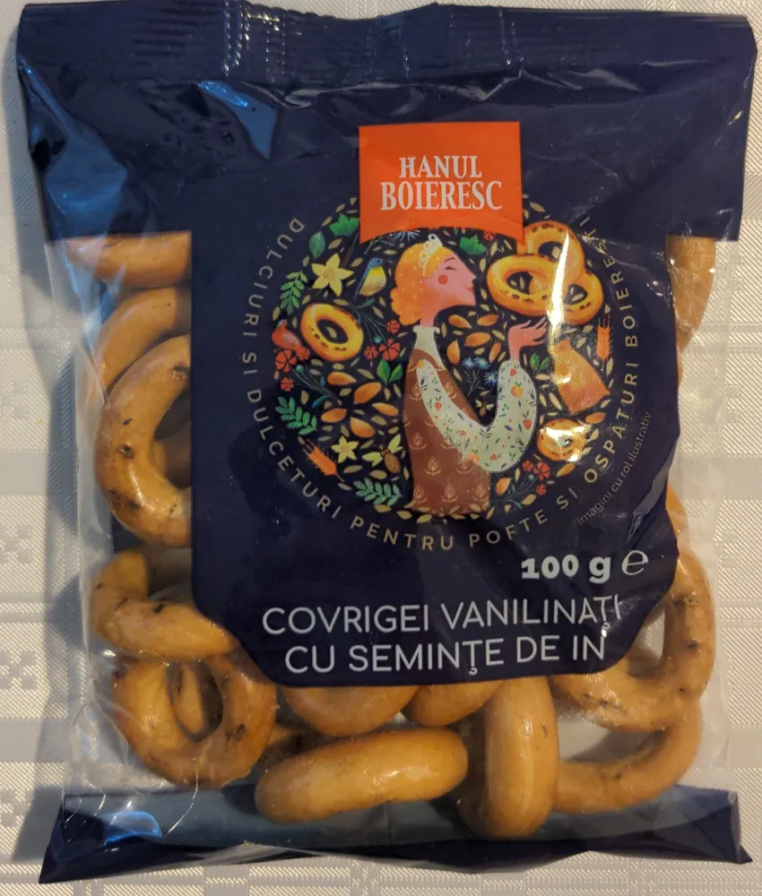 Covrigei vanilați cu semințe de in