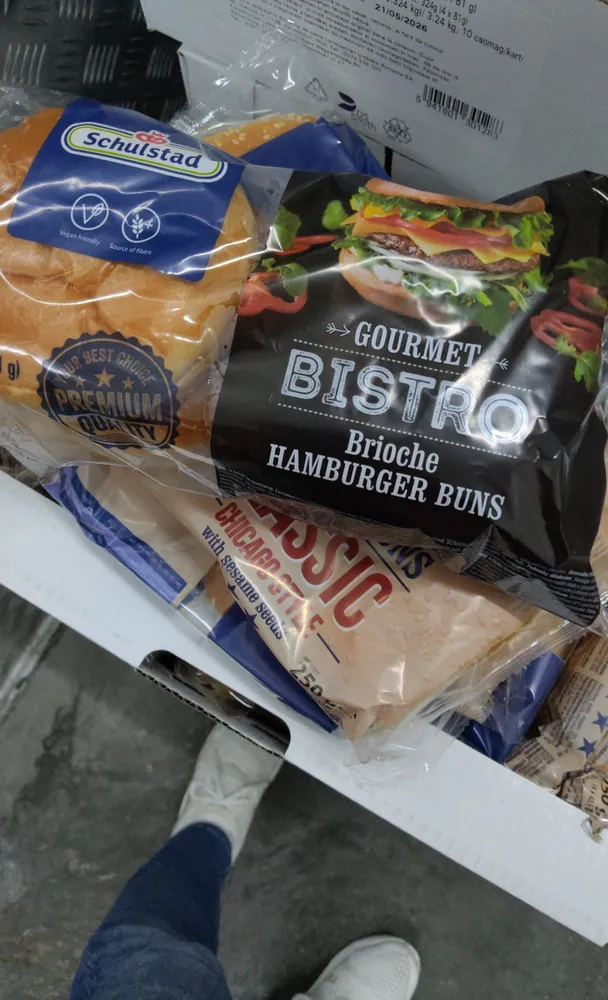 Brioche hamburger buns