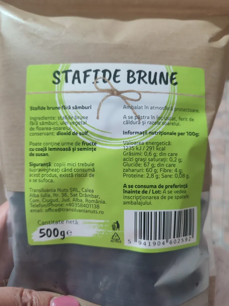 Stafide brune fără sâmburi