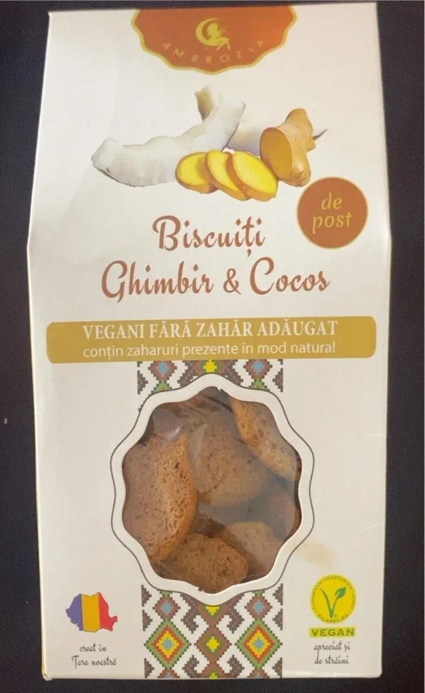 Biscuiti ghimbir & cocos
