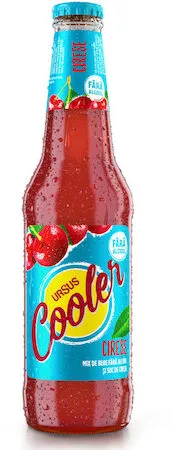 Alcohol-free beer with cherry flavor