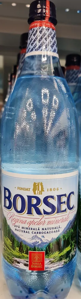 Apă minerală naturală, natural carbogazoasă