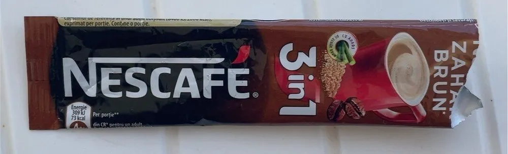 nescafe latte sucre roux
