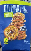 Squeezed pretzels with mix seeds