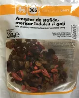 Amestec de stafide, merisor îndulcit si goji