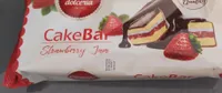 Cake bar strawberry jam