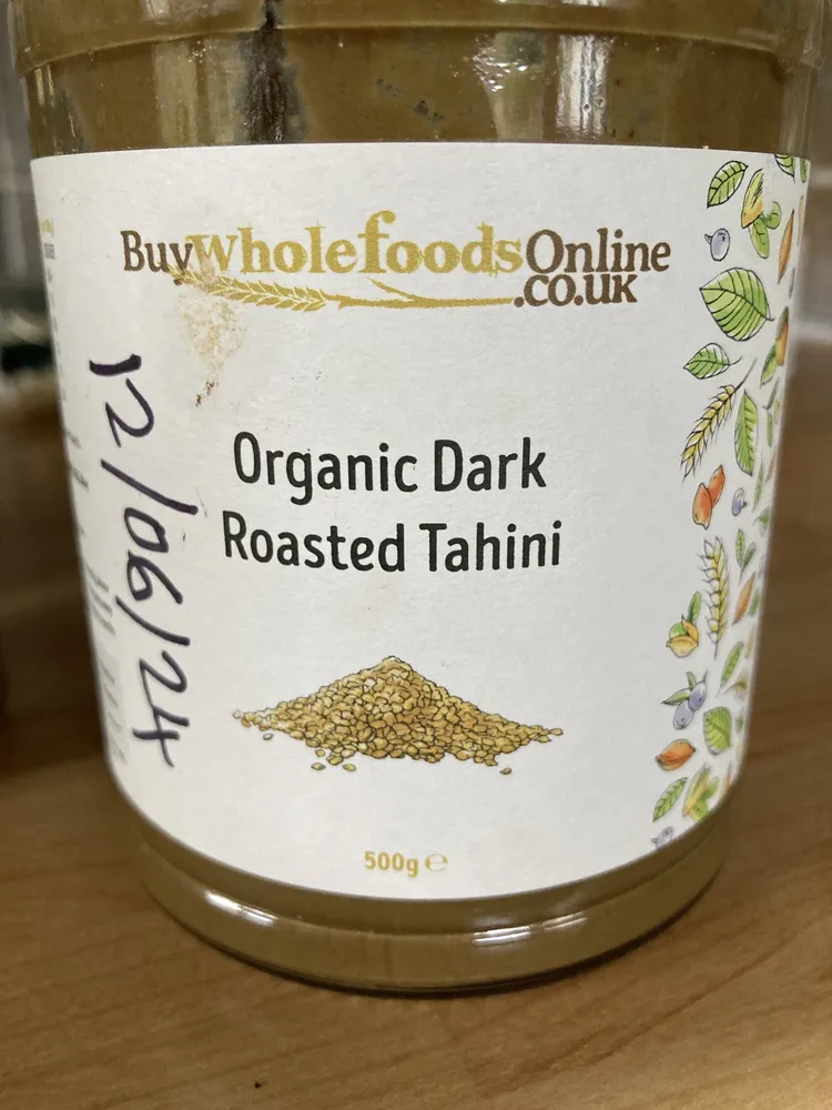 organic dark roasted tahini