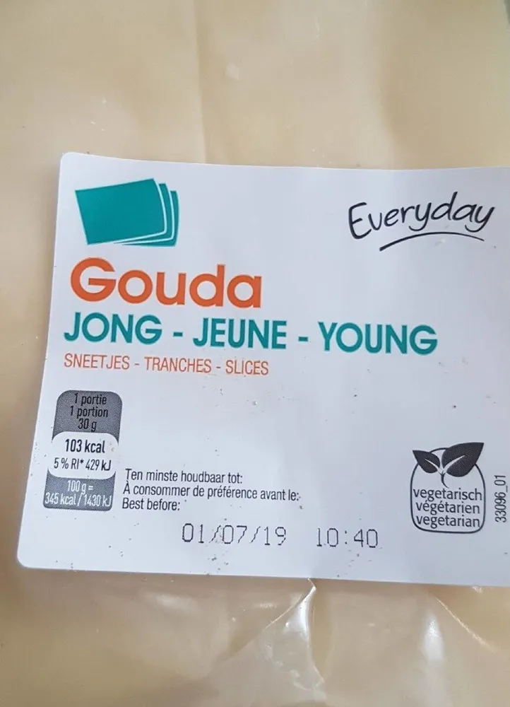 Gouda Jeune Tranches Everyday