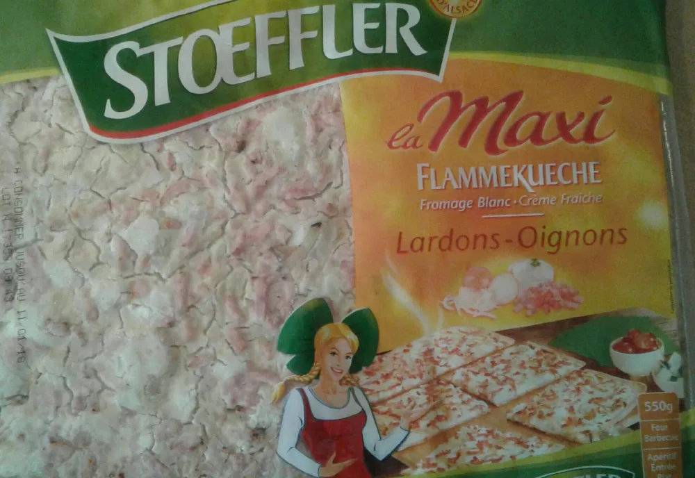 Flammekueche la maxi lardons oignons