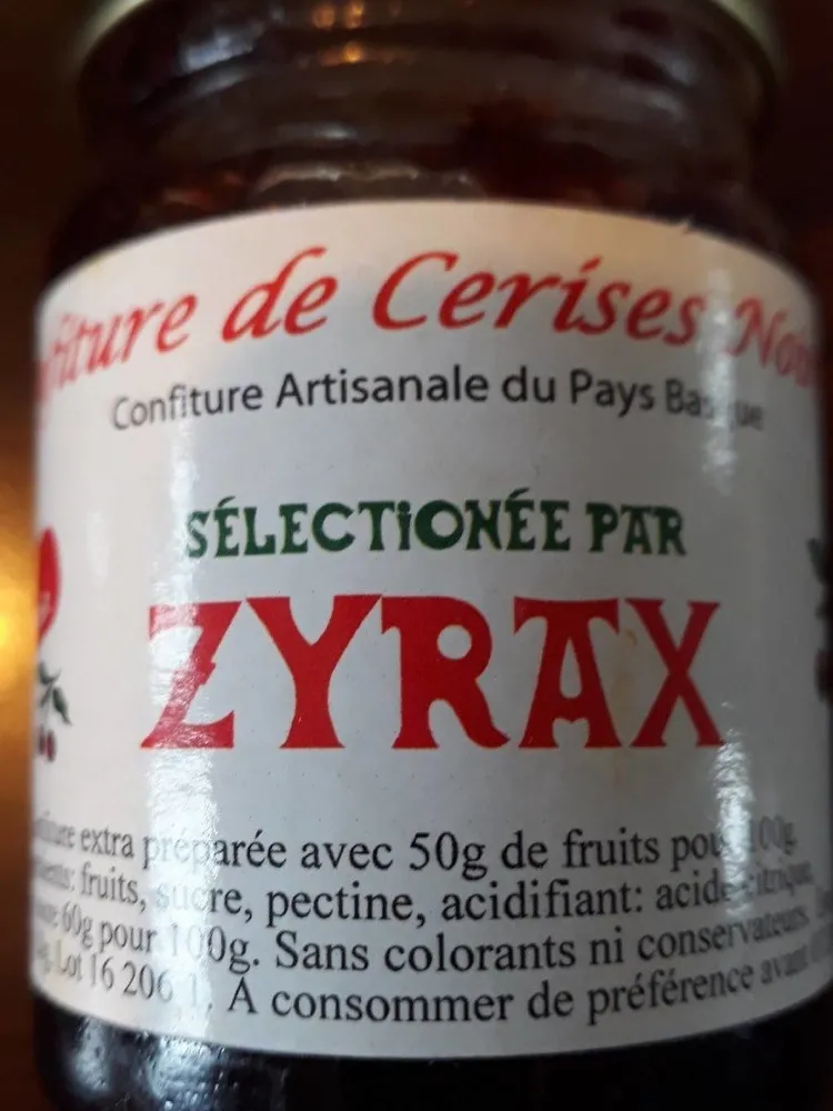 Confiture de cerise noire