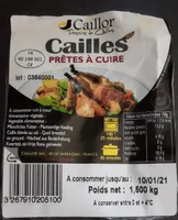 Cailles pretes a cuire