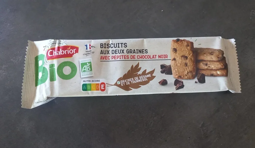 Biscuits aux deux graines avec pépites de chocolat noir BIO