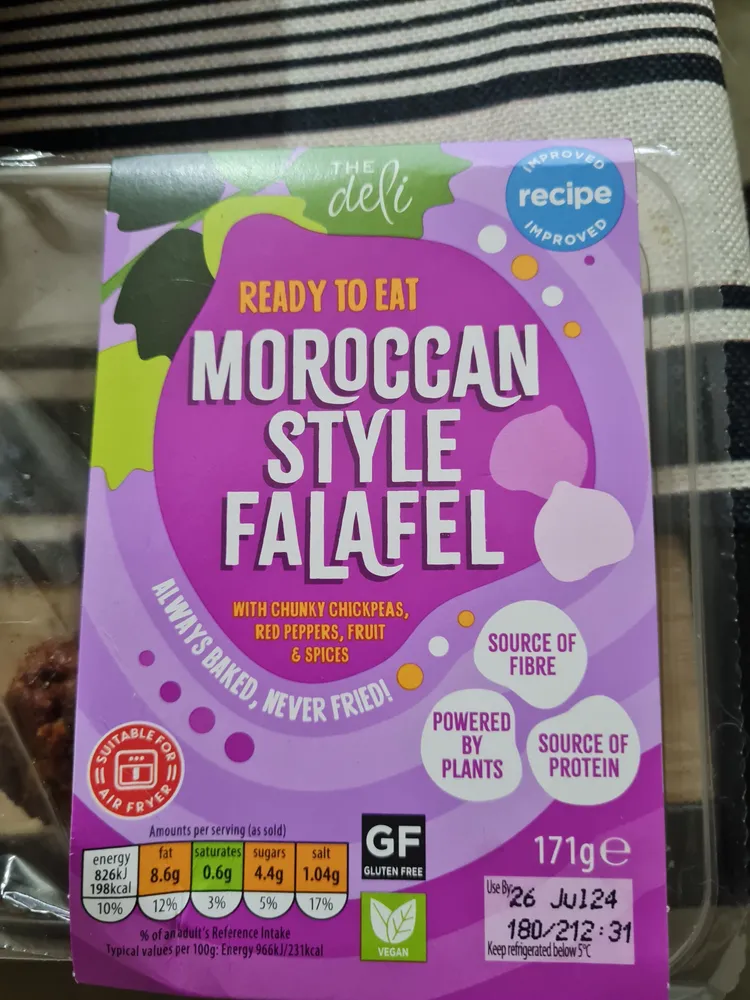ready to eat Moroccan style falafel